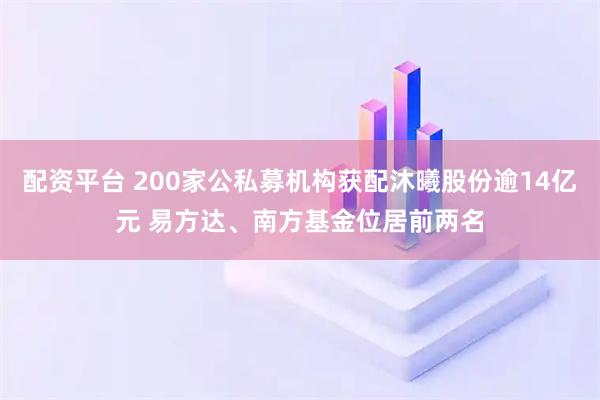 配资平台 200家公私募机构获配沐曦股份逾14亿元 易方达、南方基金位居前两名